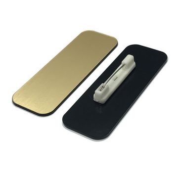 Name Tag / Badge Blanks - 25 Pack - 1" X 3", Round Corners, Pin